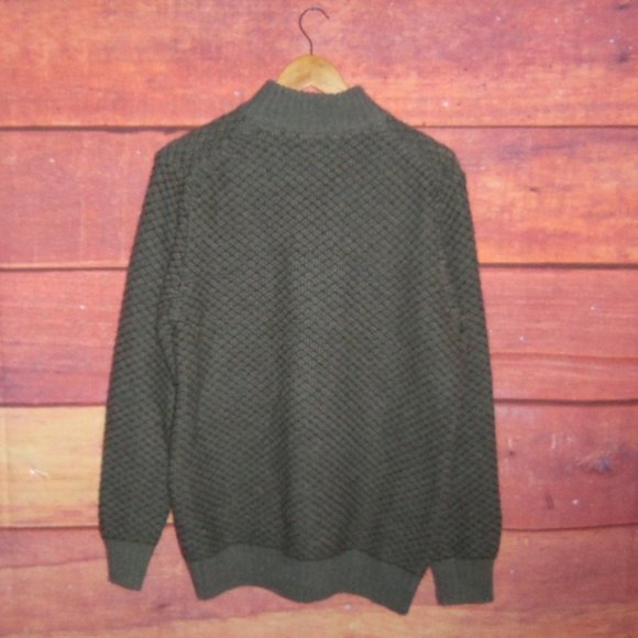 Joseph Abboud Wool Blend 1/4 Zip Gray Knit Sweater - XL - Picture 6 of 6